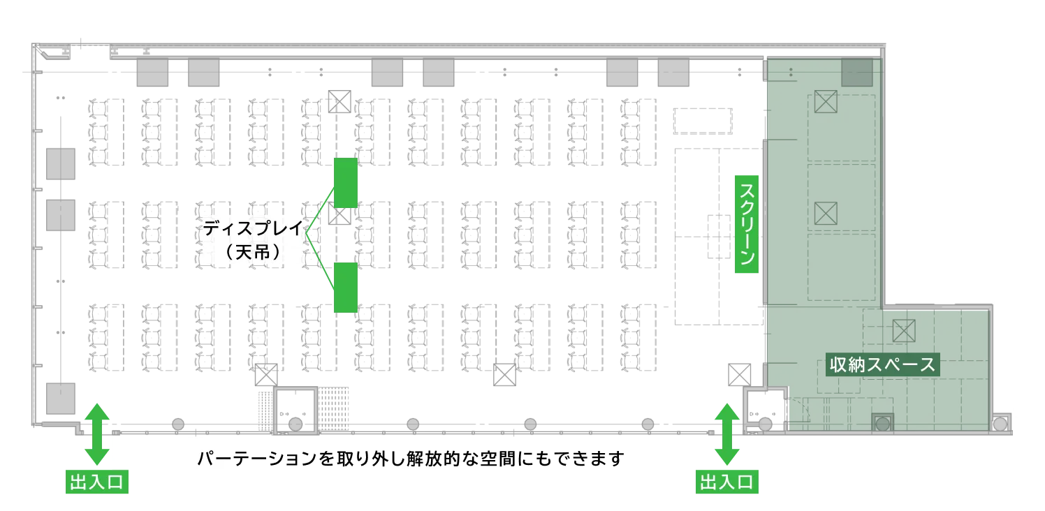 イベントホールの間取り図
