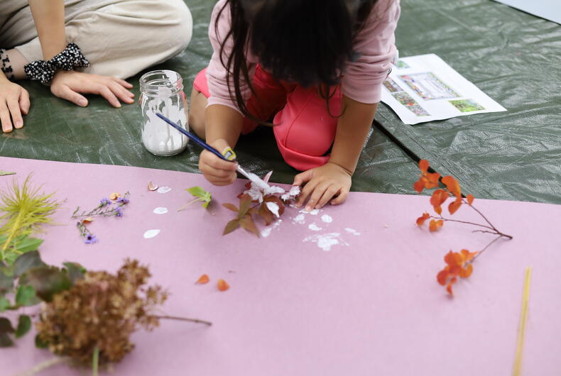 Family Plant Art ～親子で楽しむ植物のスタンプアート～　を開催しました！